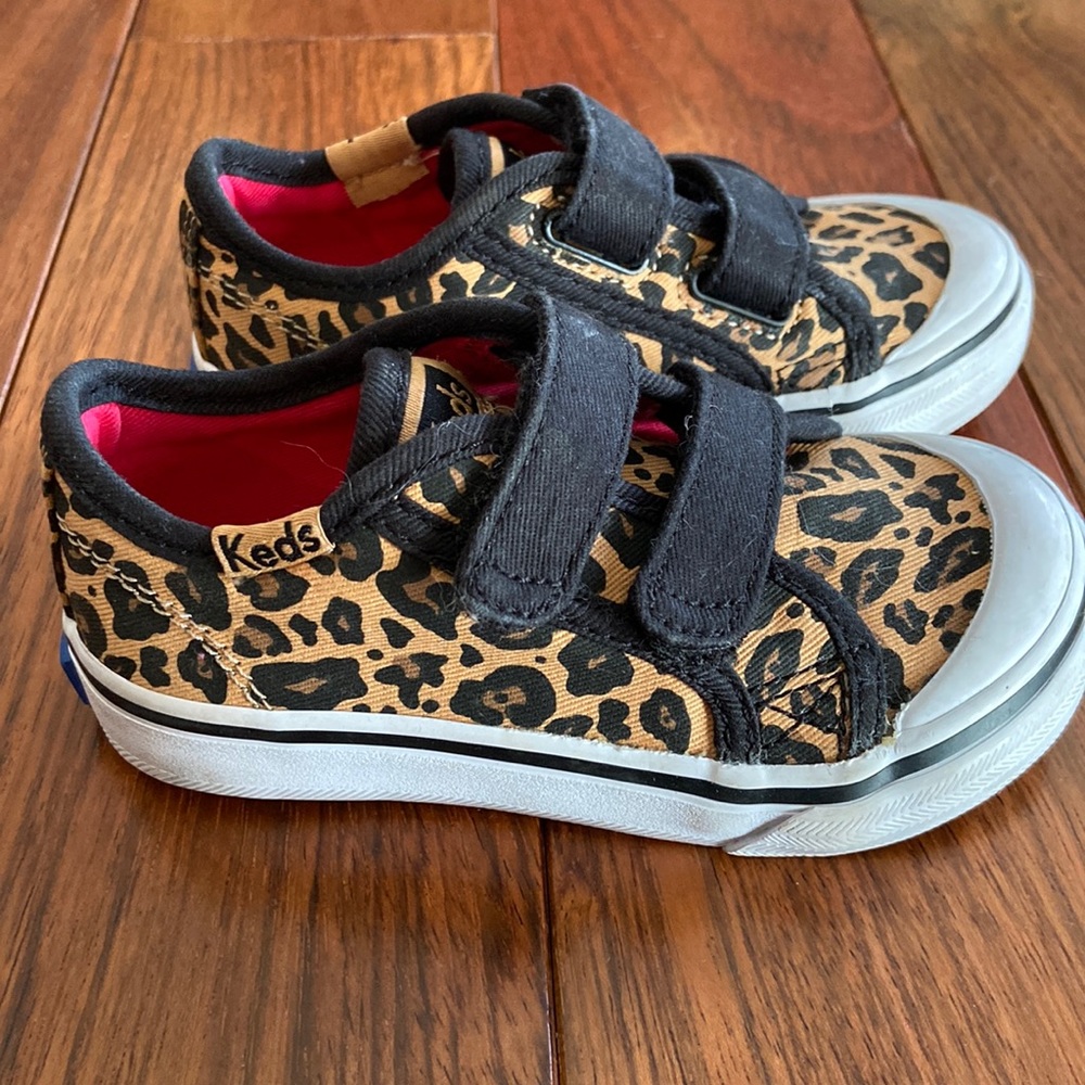 Gently used. Leopard print Keds
